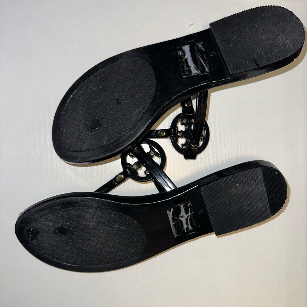Tory Burch Jelly Black Sandals - Picture 2 of 6